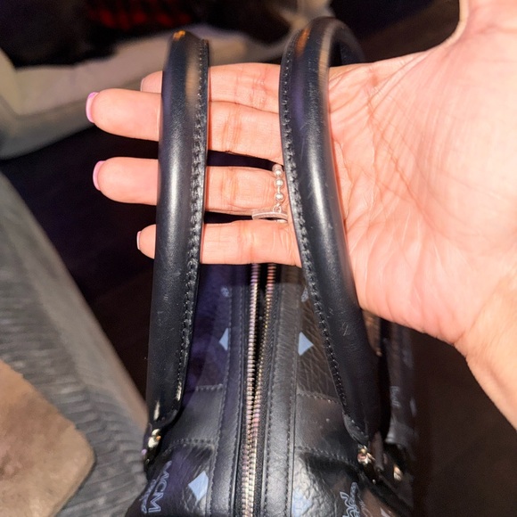 MCM Black Monogram Men's Handbag - Picture 4 of 6